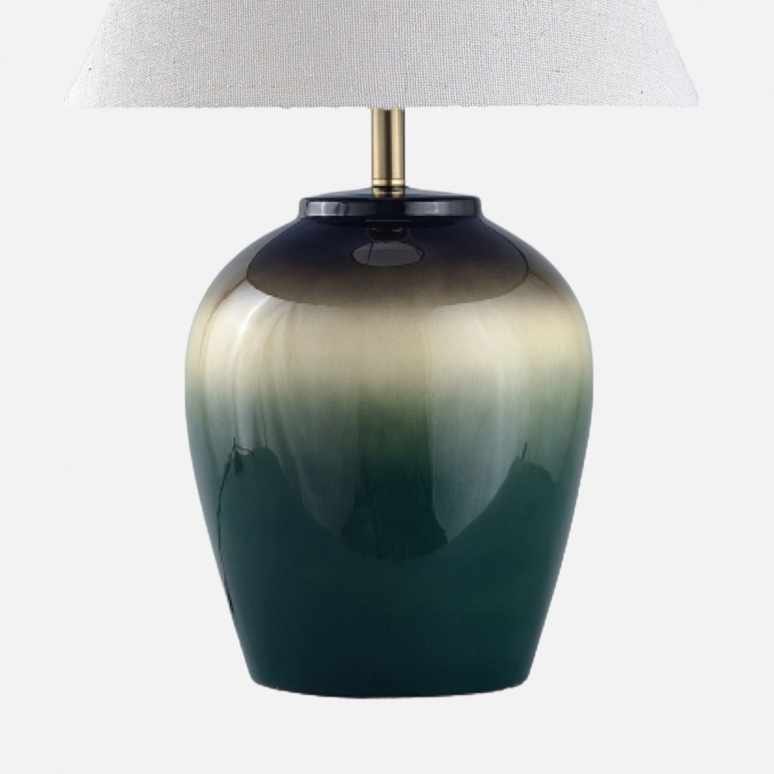 Candeeiro de Mesa Eclat em Cer�mica Verde 64 cm