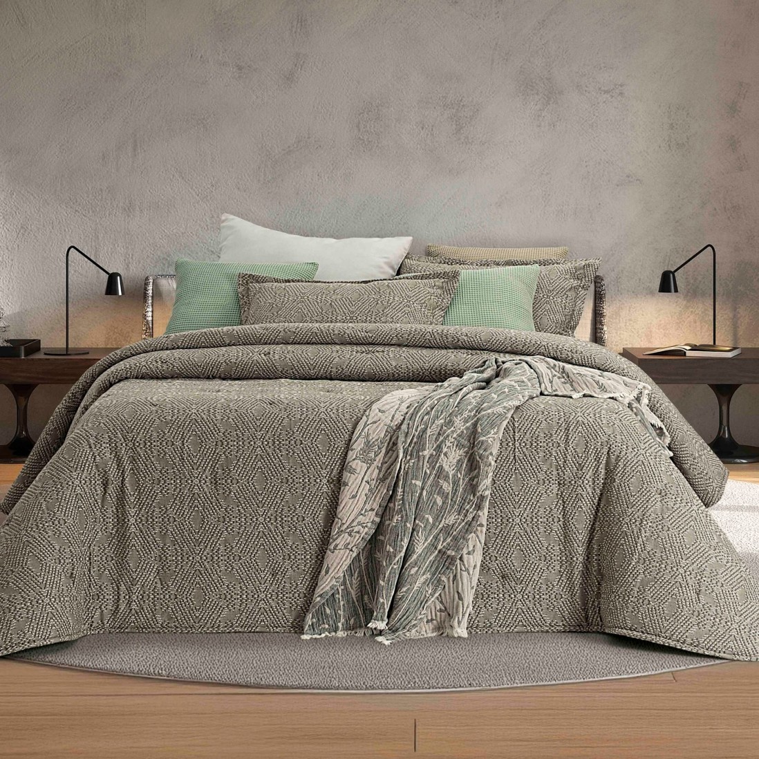 Dover Green Double Bedspread