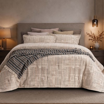 Vika Beige Double Bedspread