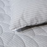 Noa single bedspread 100% cotton Gray