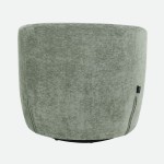 Cadeir�o Girat�rio Baltea em Chenille Verde