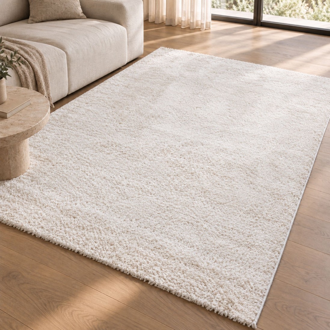 Alfombra Lisa Lutens 001 Blanco