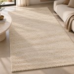 Plain Area Rug Lutens 241 Cream