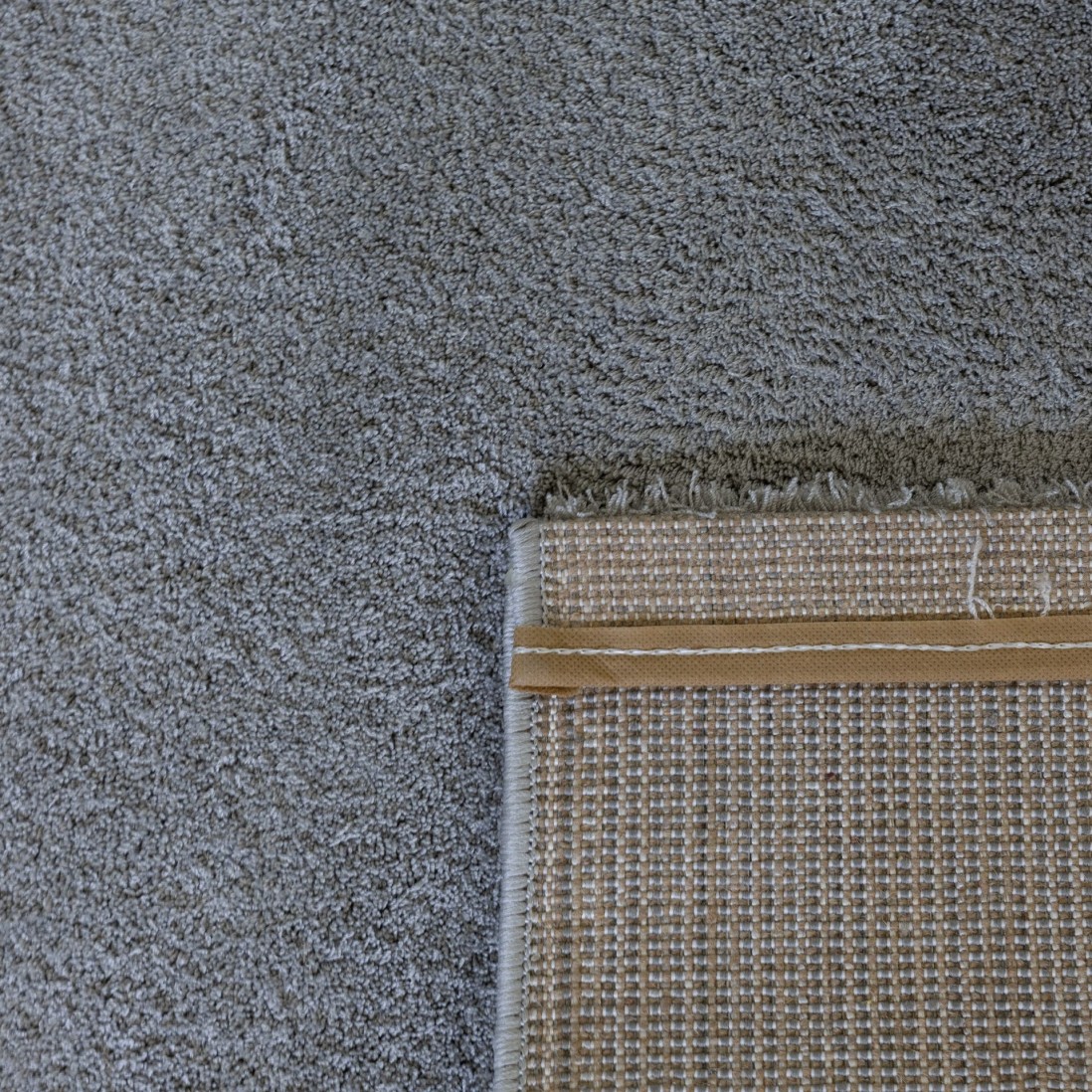 Plain Area Rug Lutens 017 Grey