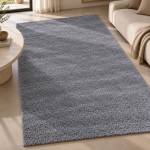 Plain Area Rug Lutens 017 Grey