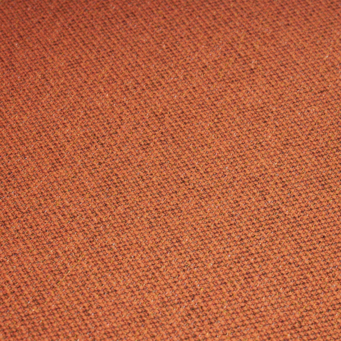 Stella orange polypropylene chair with cushioned seat