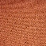 Stella orange polypropylene chair with cushioned seat