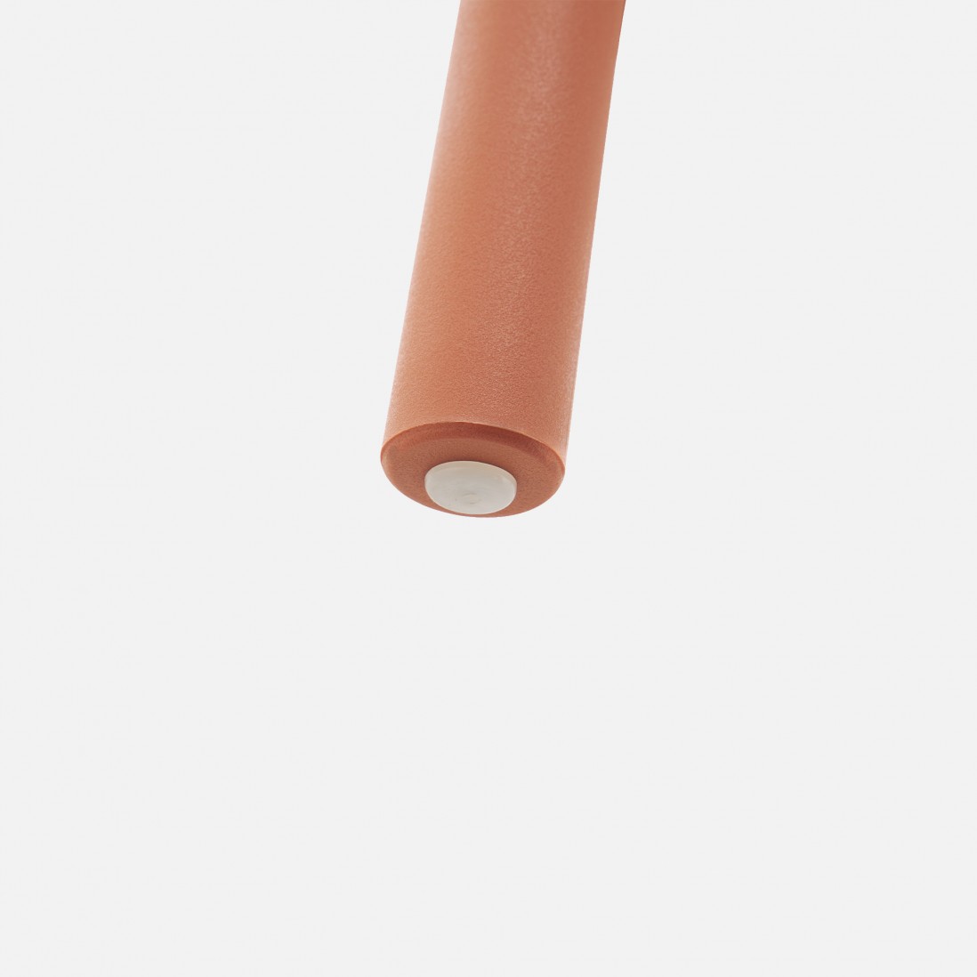 Stella orange polypropylene chair with cushioned seat