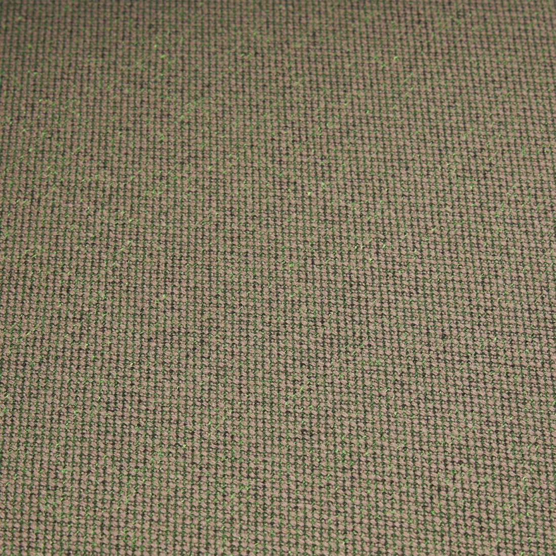 Stella green polypropylene chair with cushioned seat