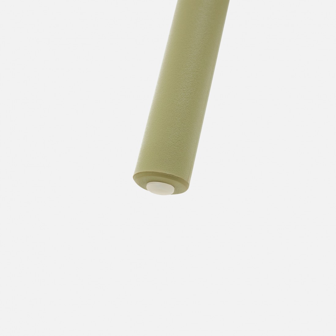 Stella green polypropylene chair with cushioned seat